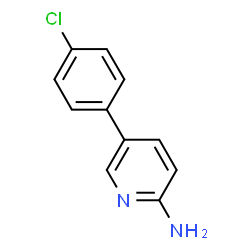 ChemSpider 2D Image | 5-(4-Chlorophenyl)-2-pyridinamine | C11H9ClN2