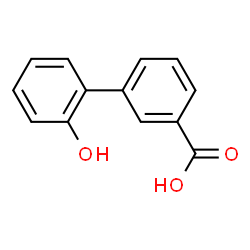 ChemSpider 2D Image | 2'-Hydroxy-3-biphenylcarboxylic acid | C13H10O3
