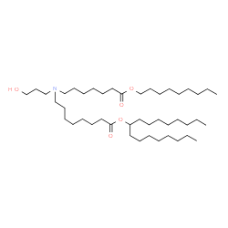 ChemSpider 2D Image | 9-Heptadecanyl 8-{(3-hydroxypropyl)[7-(nonyloxy)-7-oxoheptyl]amino}octanoate | C44H87NO5