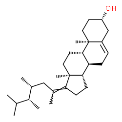 ChemSpider 2D Image | (3beta,17Z,23R)-23-Methylergosta-5,17-dien-3-ol | C29H48O