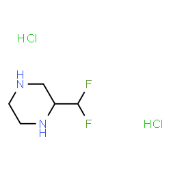 ChemSpider 2D Image | 2-(Difluoromethyl)piperazine dihydrochloride | C5H12Cl2F2N2