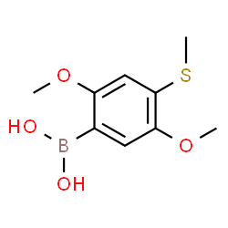 ChemSpider 2D Image | [2,5-Dimethoxy-4-(methylsulfanyl)phenyl]boronic acid | C9H13BO4S