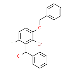 ChemSpider 2D Image | [3-(Benzyloxy)-2-bromo-6-fluorophenyl](phenyl)methanol | C20H16BrFO2