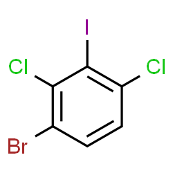 ChemSpider 2D Image | 1-Bromo-2,4-dichloro-3-iodobenzene | C6H2BrCl2I