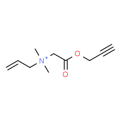ChemSpider 2D Image | N,N-Dimethyl-N-[2-oxo-2-(2-propyn-1-yloxy)ethyl]-2-propen-1-aminium | C10H16NO2