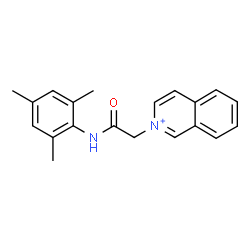 ChemSpider 2D Image | 2-[2-(Mesitylamino)-2-oxoethyl]isoquinolinium | C20H21N2O