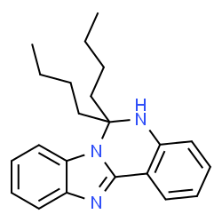 ChemSpider 2D Image | 6,6-Dibutyl-5,6-dihydrobenzimidazo[1,2-c]quinazoline | C22H27N3
