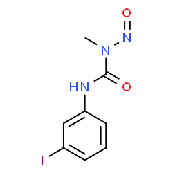 ChemSpider 2D Image | 3-(3-Iodophenyl)-1-methyl-1-nitrosourea | C8H8IN3O2