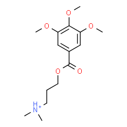 ChemSpider 2D Image | N,N-Dimethyl-3-[(3,4,5-trimethoxybenzoyl)oxy]-1-propanaminium | C15H24NO5