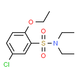 ChemSpider 2D Image | 5-Chloro-2-ethoxy-N,N-diethylbenzenesulfonamide | C12H18ClNO3S