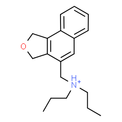 ChemSpider 2D Image | N-(1,3-Dihydronaphtho[1,2-c]furan-4-ylmethyl)-N-propyl-1-propanaminium | C19H26NO