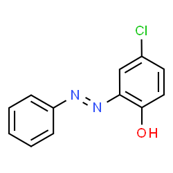 ChemSpider 2D Image | 4-Chloro-2-phenylazo-phenol | C12H9ClN2O