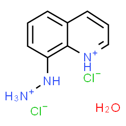 ChemSpider 2D Image | 8-hydrazinoquinoline dihydrochloride hydrate | C9H13Cl2N3O