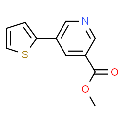 ChemSpider 2D Image | Methyl 5-(2-thienyl)nicotinate | C11H9NO2S