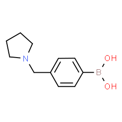 ChemSpider 2D Image | 4-(1-pyrrolidinylmethyl)phenylboronic acid | C11H16BNO2