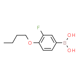 ChemSpider 2D Image | 4-Butoxy-3-fluorophenylboronic acid | C10H14BFO3