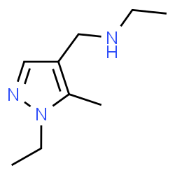 ChemSpider 2D Image | N,1-Diethyl-5-methyl-1H-pyrazole-4-methanamine | C9H17N3