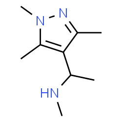 ChemSpider 2D Image | N-Methyl-1-(1,3,5-trimethyl-1H-pyrazol-4-yl)ethanamine | C9H17N3