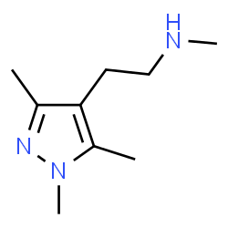 ChemSpider 2D Image | methyl[2-(1,3,5-trimethylpyrazol-4-yl)ethyl]amine | C9H17N3