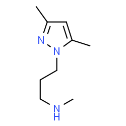 ChemSpider 2D Image | [3-(3,5-dimethylpyrazol-1-yl)propyl](methyl)amine | C9H17N3