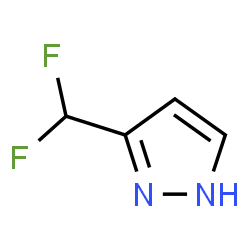 ChemSpider 2D Image | 3-(Difluoromethyl)-1H-pyrazole | C4H4F2N2