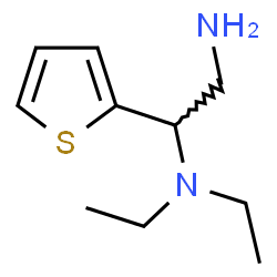ChemSpider 2D Image | N-(2-amino-1-thien-2-ylethyl)-N,N-diethylamine | C10H18N2S