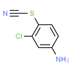 ChemSpider 2D Image | 4-Amino-2-chlorophenyl thiocyanate | C7H5ClN2S