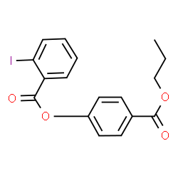 ChemSpider 2D Image | 4-(Propoxycarbonyl)phenyl 2-iodobenzoate | C17H15IO4