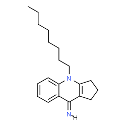 ChemSpider 2D Image | (9E)-4-Octyl-1,2,3,4-tetrahydro-9H-cyclopenta[b]quinolin-9-imine | C20H28N2