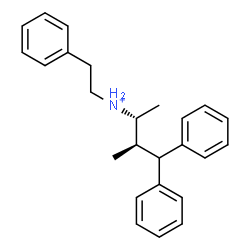ChemSpider 2D Image | (2R,3R)-3-Methyl-4,4-diphenyl-N-(2-phenylethyl)-2-butanaminium | C25H30N