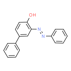 ChemSpider 2D Image | 3-(Phenylazo)-1,1'-biphenyl-4-ol | C18H14N2O