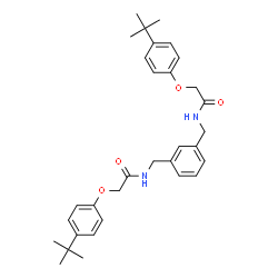ChemSpider 2D Image | N,N'-[1,3-Phenylenebis(methylene)]bis[2-(4-tert-butylphenoxy)acetamide] | C32H40N2O4