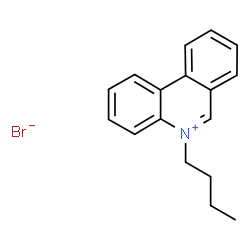 ChemSpider 2D Image | 5-Butylphenanthridinium bromide | C17H18BrN