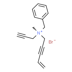 ChemSpider 2D Image | N-Benzyl-N-methyl-N-(2-propyn-1-yl)-4-penten-2-yn-1-aminium bromide | C16H18BrN