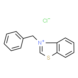 ChemSpider 2D Image | 3-Benzyl-1,3-benzothiazol-3-ium chloride | C14H12ClNS