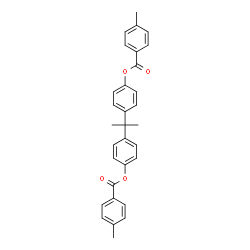 ChemSpider 2D Image | 2,2-Propanediyldi-4,1-phenylene bis(4-methylbenzoate) | C31H28O4
