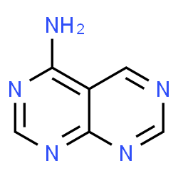 ChemSpider 2D Image | Pyrimido[4,5-d]pyrimidin-4-amine | C6H5N5