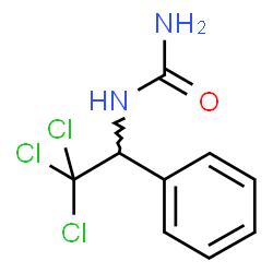 ChemSpider 2D Image | 1-(2,2,2-Trichloro-1-phenylethyl)urea | C9H9Cl3N2O
