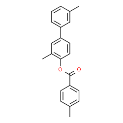 ChemSpider 2D Image | 3,3'-Dimethyl-4-biphenylyl 4-methylbenzoate | C22H20O2