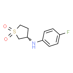 ChemSpider 2D Image | N-(4-Fluorophenyl)tetrahydro-3-thiophenamine 1,1-dioxide | C10H12FNO2S