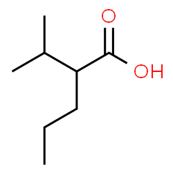 ChemSpider 2D Image | 2-Isopropylpentanoic acid | C8H16O2