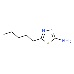 ChemSpider 2D Image | 5-Pentyl-1,3,4-thiadiazol-2-amine | C7H13N3S