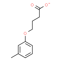 ChemSpider 2D Image | 4-(3-Methylphenoxy)butanoate | C11H13O3
