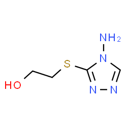 ChemSpider 2D Image | 2-[(4-Amino-4H-1,2,4-triazol-3-yl)sulfanyl]ethanol | C4H8N4OS