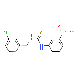 ChemSpider 2D Image | 1-(3-Chlorobenzyl)-3-(3-nitrophenyl)thiourea | C14H12ClN3O2S