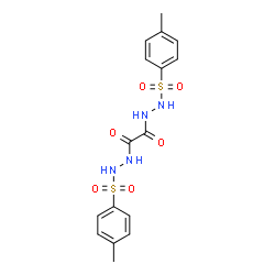ChemSpider 2D Image | N'~1~,N'~2~-Bis[(4-methylphenyl)sulfonyl]ethanedihydrazide | C16H18N4O6S2
