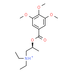 ChemSpider 2D Image | (2S)-N,N-Diethyl-2-[(3,4,5-trimethoxybenzoyl)oxy]-1-propanaminium | C17H28NO5