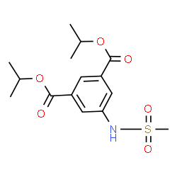 ChemSpider 2D Image | Diisopropyl 5-[(methylsulfonyl)amino]isophthalate | C15H21NO6S