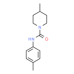 ChemSpider 2D Image | 4-Methyl-N-(4-methylphenyl)-1-piperidinecarboxamide | C14H20N2O
