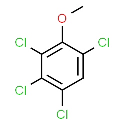 ChemSpider 2D Image | 2,3,4,6-TETRACHLOROANISOLE | C7H4Cl4O